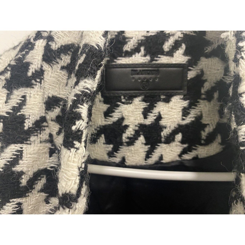 Blank NYC Coat Black And White Mid Length Size Small - Picture 4 of 7